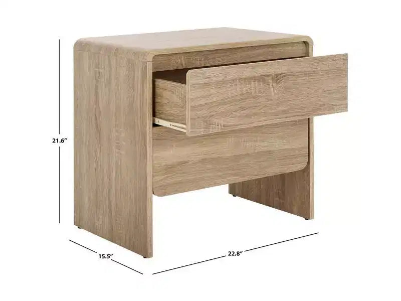 Mesa de noche con 2 cajones Arsenio - NST3101