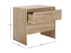 Mesa de noche con 2 cajones Arsenio - NST3101