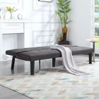 62.99 Sofá cama futón convertible de piel sintética con respaldo ajustable en 5 posiciones