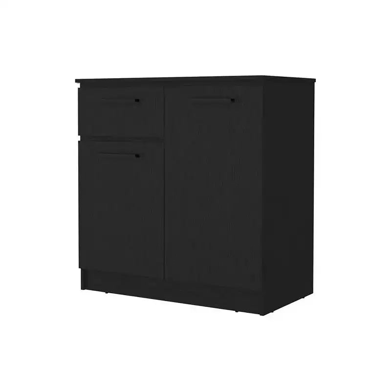 Okak 2-Door 1-Drawer Dresser Ample Storage with 2 Door Compartment & Small Item Drawer, Easy-to-Clean, Stylish Handles for Bedroom