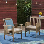 MAYEERTY Set of 2 Dining Chairs With 2 Soft Cushions Comfortable for Dining Room Family Meals