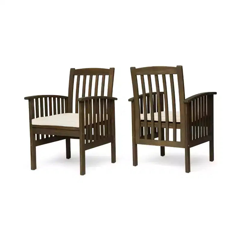 2 sillas de comedor con 2 cojines suaves cómodas para comidas familiares en el comedor
