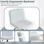 Sillón de oficina giratorio para maquillaje de 24.02 pulgadas