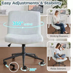 Sillón de oficina giratorio para maquillaje de 24.02 pulgadas