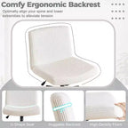 Sillón de oficina giratorio para maquillaje de 24.02 pulgadas