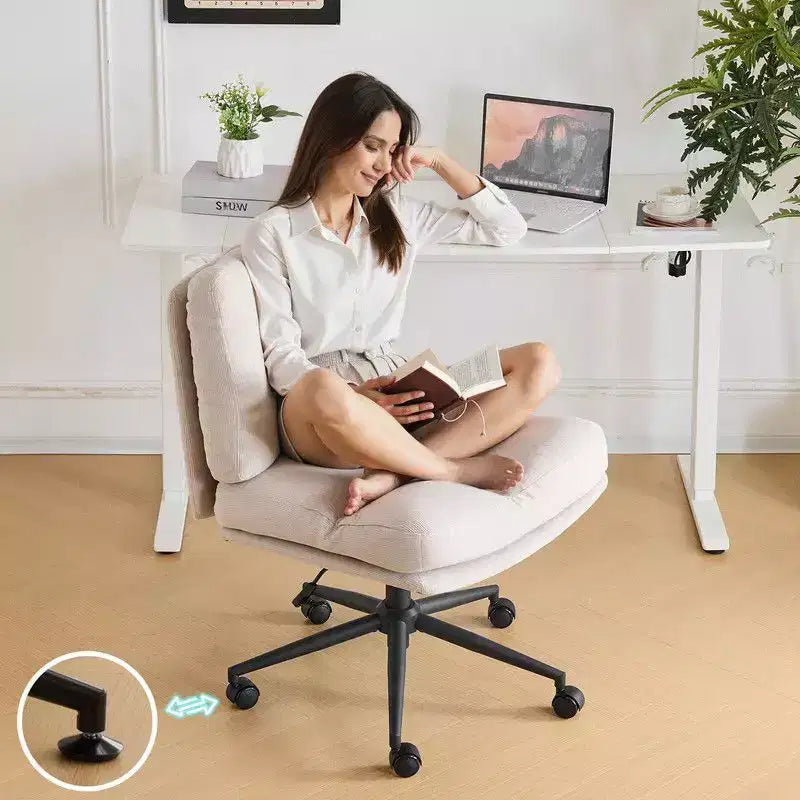 Sillón de oficina giratorio para maquillaje de 24.02 pulgadas