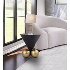 Mesa auxiliar de cemento gris Nápoles