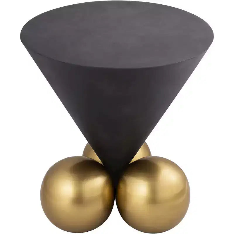 Mesa auxiliar de cemento gris Nápoles