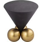 Mesa auxiliar de cemento gris Nápoles