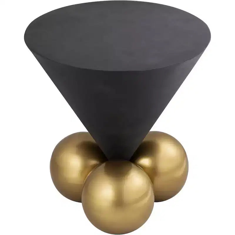 Mesa auxiliar de cemento gris Nápoles