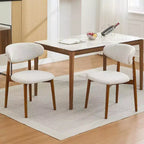 Sillas de comedor de madera, sillas auxiliares de cocina rústicas con patas de madera para comedor o cocina