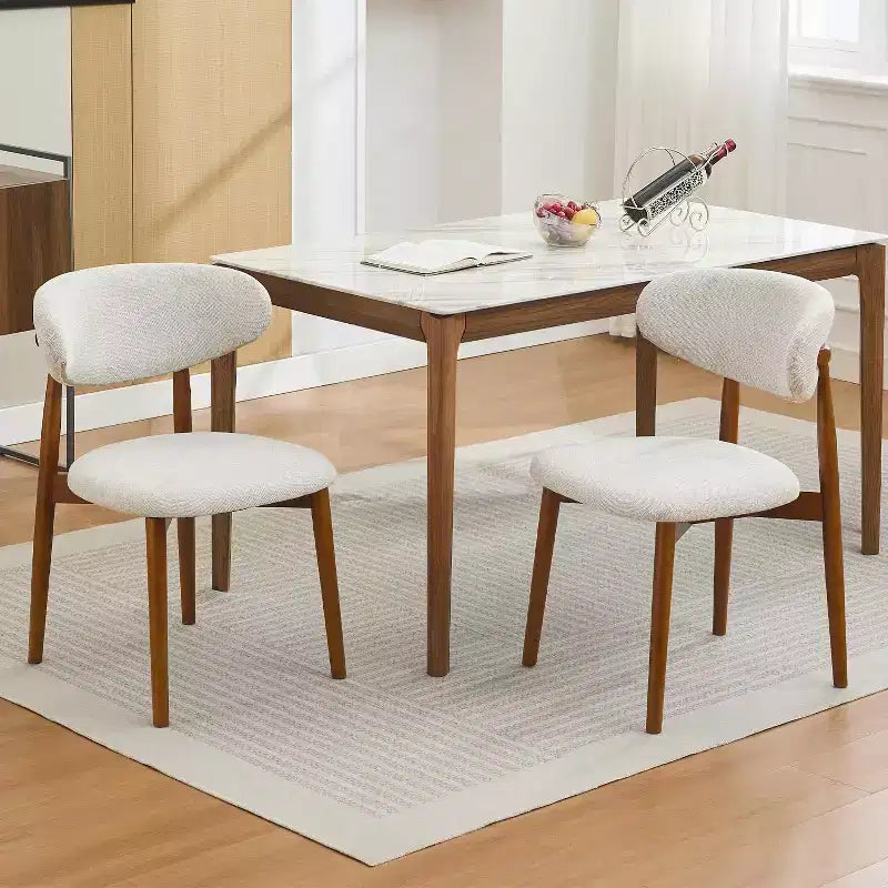 Sillas de comedor de madera, sillas auxiliares de cocina rústicas con patas de madera para comedor o cocina