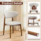 Sillas de comedor de madera, sillas auxiliares de cocina rústicas con patas de madera para comedor o cocina