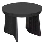 Comedor redondo retro con sillas tapizadas con respaldo de ratán