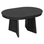 Comedor redondo retro con sillas tapizadas con respaldo de ratán