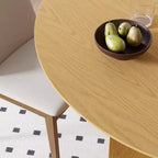 Mesa de comedor redonda de madera de 45 pulgadas para 4, mesa moderna de cocina y comedor de estilo rústico