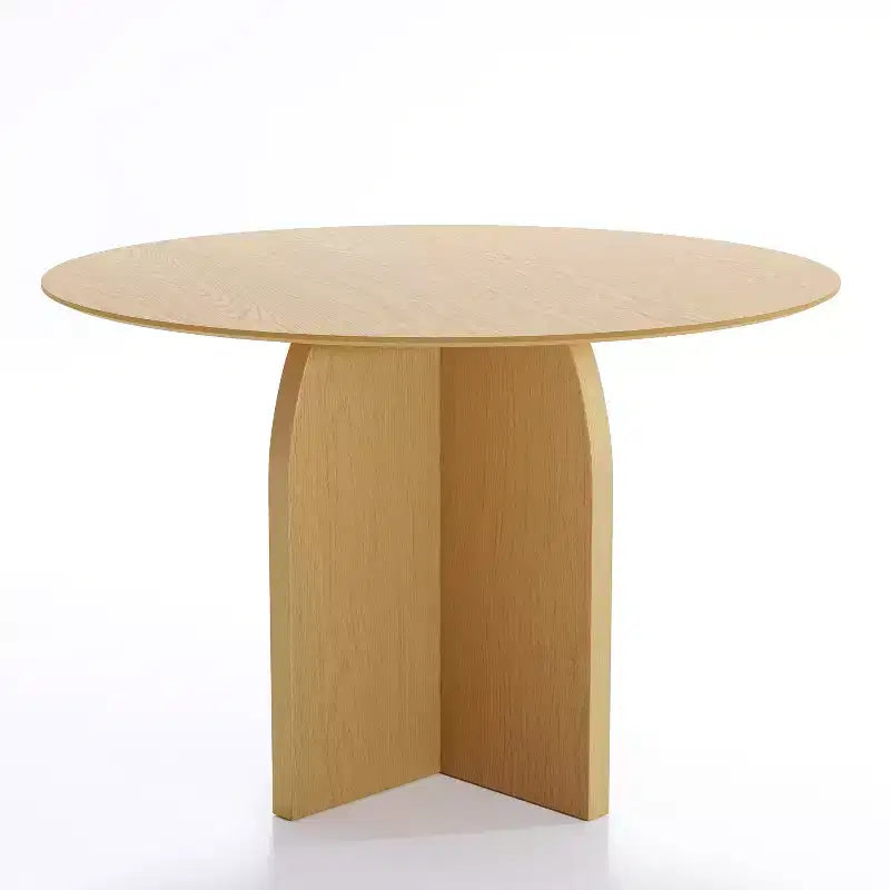 Mesa de comedor redonda de madera de 45 pulgadas para 4, mesa moderna de cocina y comedor de estilo rústico