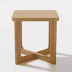 Mesa auxiliar rectangular de madera maciza 61x61x61cm para comedor