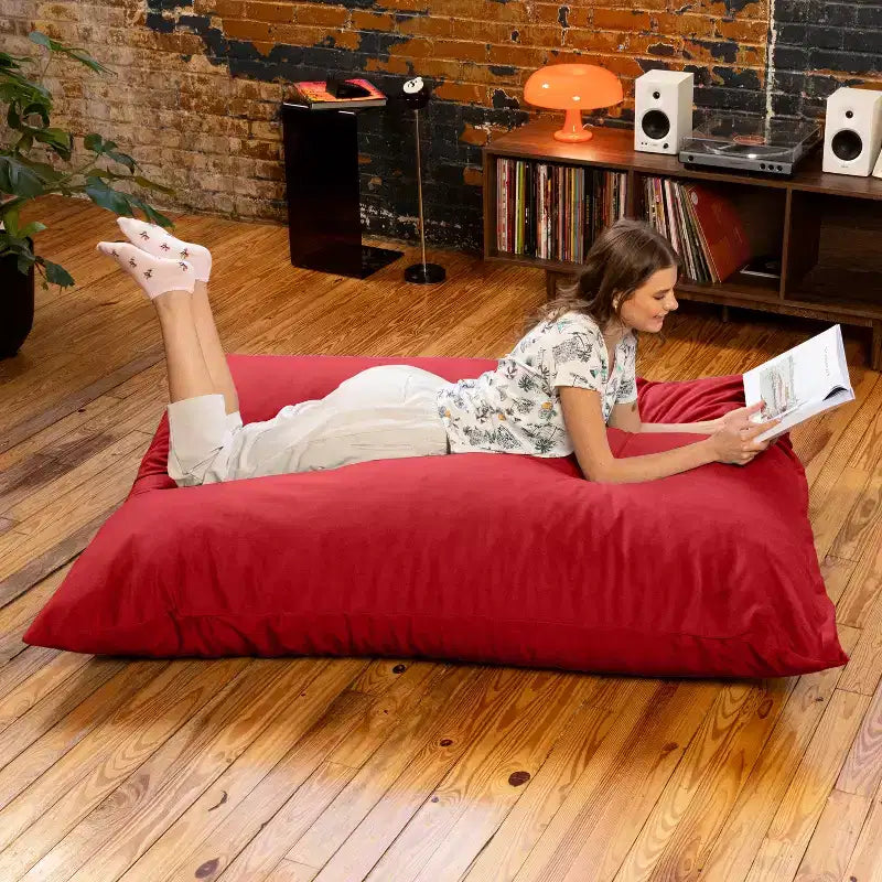 Almohada gigante de suelo tipo puf decorativa Pillow Saxx de 1.67 m, terciopelo exuberante