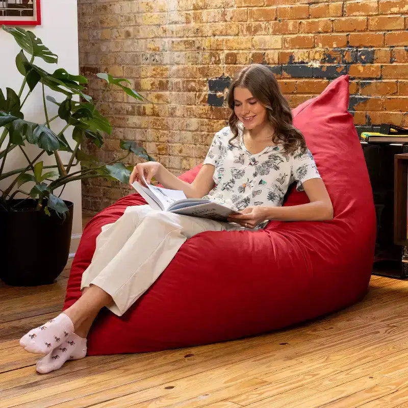 Almohada gigante de suelo tipo puf decorativa Pillow Saxx de 1.67 m, terciopelo exuberante