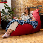 Almohada gigante de suelo tipo puf decorativa Pillow Saxx de 1.67 m, terciopelo exuberante