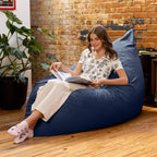 Almohada gigante de suelo tipo puf decorativa Pillow Saxx de 1.67 m, terciopelo exuberante