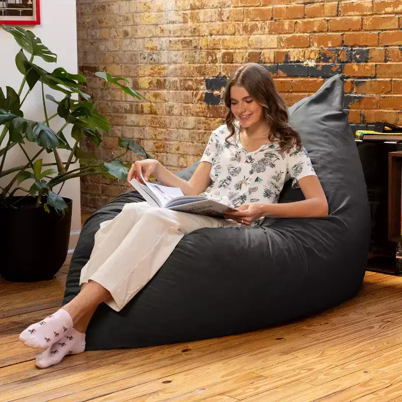 Almohada gigante de suelo tipo puf decorativa Pillow Saxx de 1.67 m, terciopelo exuberante