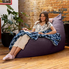 Almohada gigante de suelo tipo puf decorativa Pillow Saxx de 1.67 m, terciopelo exuberante