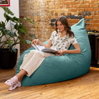 Almohada gigante de suelo tipo puf decorativa Pillow Saxx de 1.67 m, terciopelo exuberante