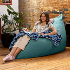 Almohada gigante de suelo tipo puf decorativa Pillow Saxx de 1.67 m, terciopelo exuberante