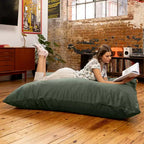 Almohada gigante de suelo tipo puf decorativa Pillow Saxx de 1.67 m, terciopelo exuberante