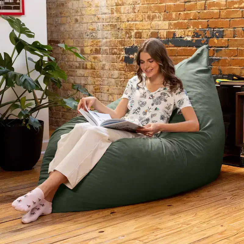Almohada gigante de suelo tipo puf decorativa Pillow Saxx de 1.67 m, terciopelo exuberante