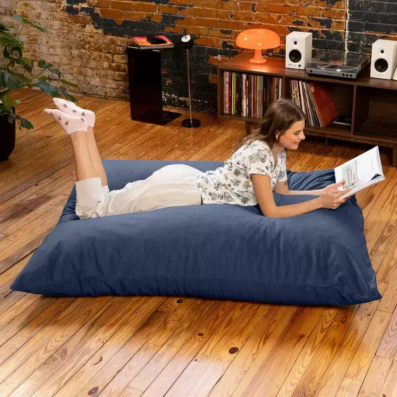Almohada gigante de suelo tipo puf decorativa Pillow Saxx de 1.67 m, terciopelo exuberante