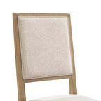 Juego de comedor Joanna de 9 piezas con 6 sillas Ladder Back y 2 sillas con respaldo tapizado Marrón rústico