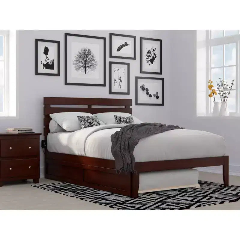 Cama Oxford con cargador USB turbo y cama nido