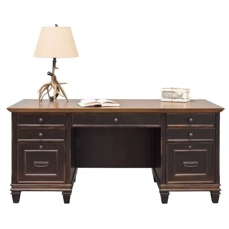 Hartford Double Pedestal Desk - Martin Furniture