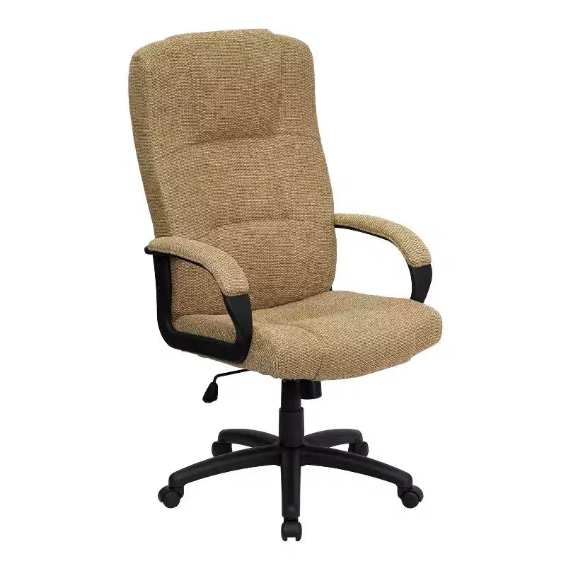 Emma and Oliver High Back Fabric Executive Swivel Office Chair with Arms
