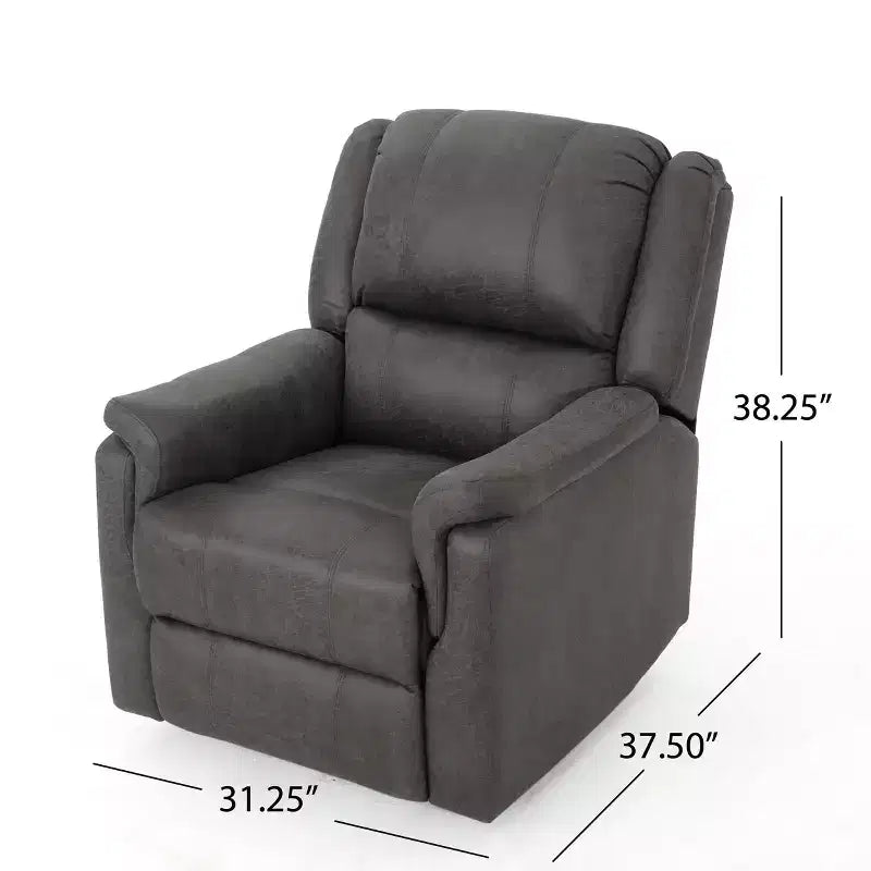 Sillón reclinable giratorio y deslizante Jennette capitoné