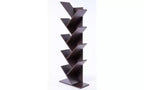Basicwise Wooden 9-Shelf Tree Magazine CD Storage Bookcase
