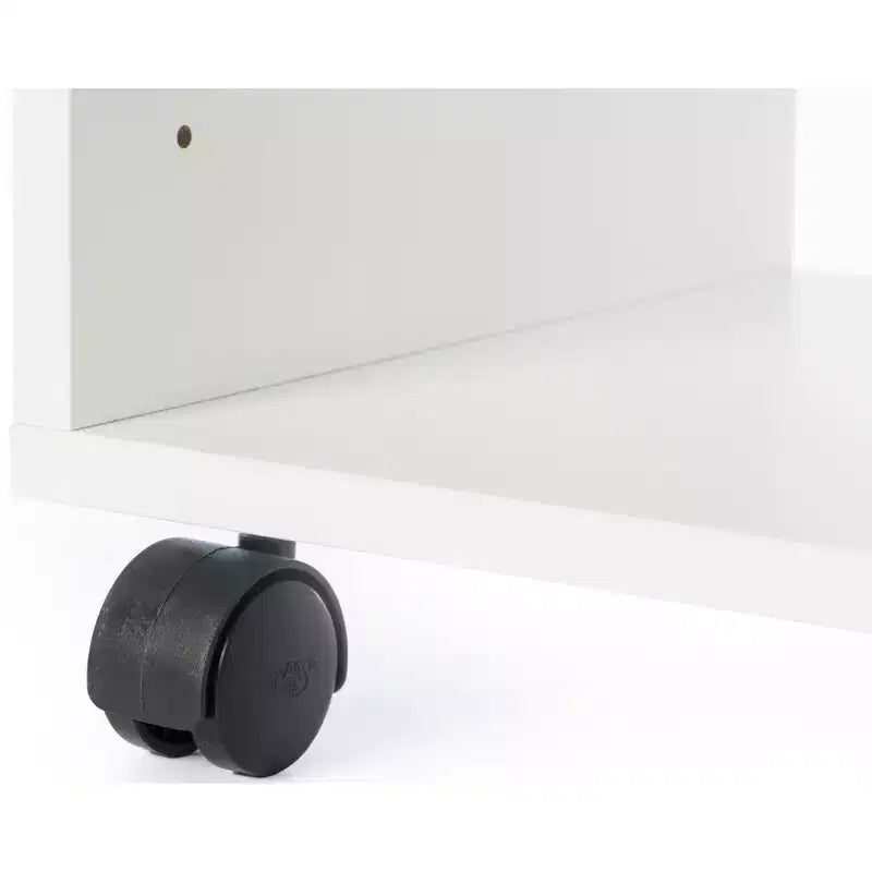 Soporte para impresora de oficina de madera con ruedas