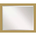 Grace Brushed Framed Bathroom Vanity Wall Mirror Gold - Amanti Art
