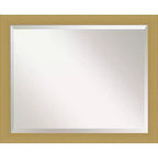 Grace Brushed Framed Bathroom Vanity Wall Mirror Gold - Amanti Art