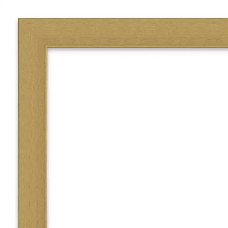 Espejo de pared Grace cepillado con marco para tocador de baño, dorado